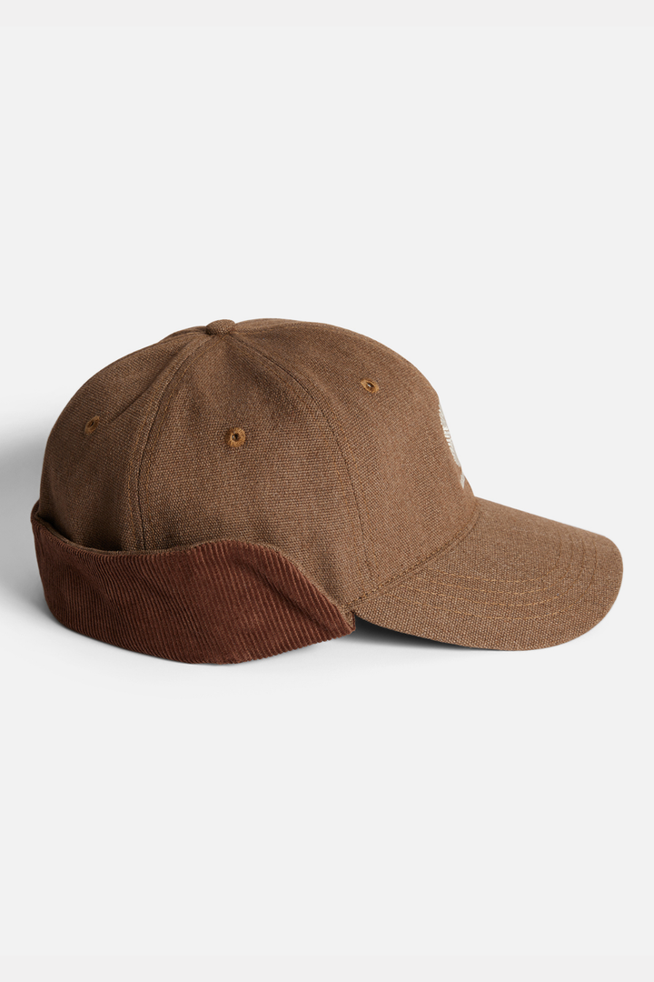 WASHED CANVAS FLAP CAP