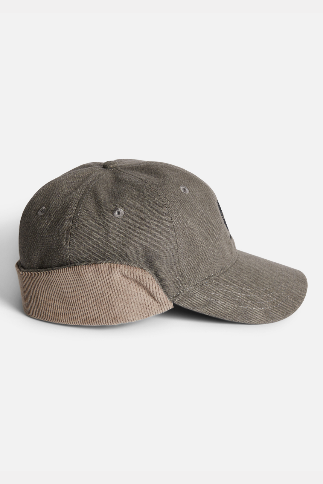 WASHED CANVAS FLAP CAP