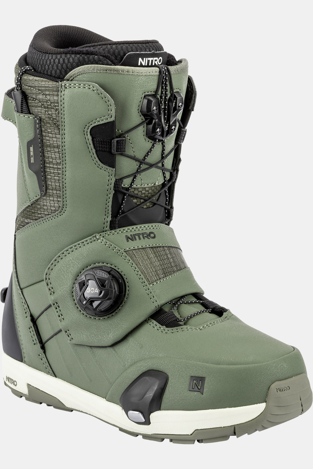 boots snowboard nitro Women's Cave Step On TLS 2026 White 8.5 flex boots too stiff too stiff TEAM BOA