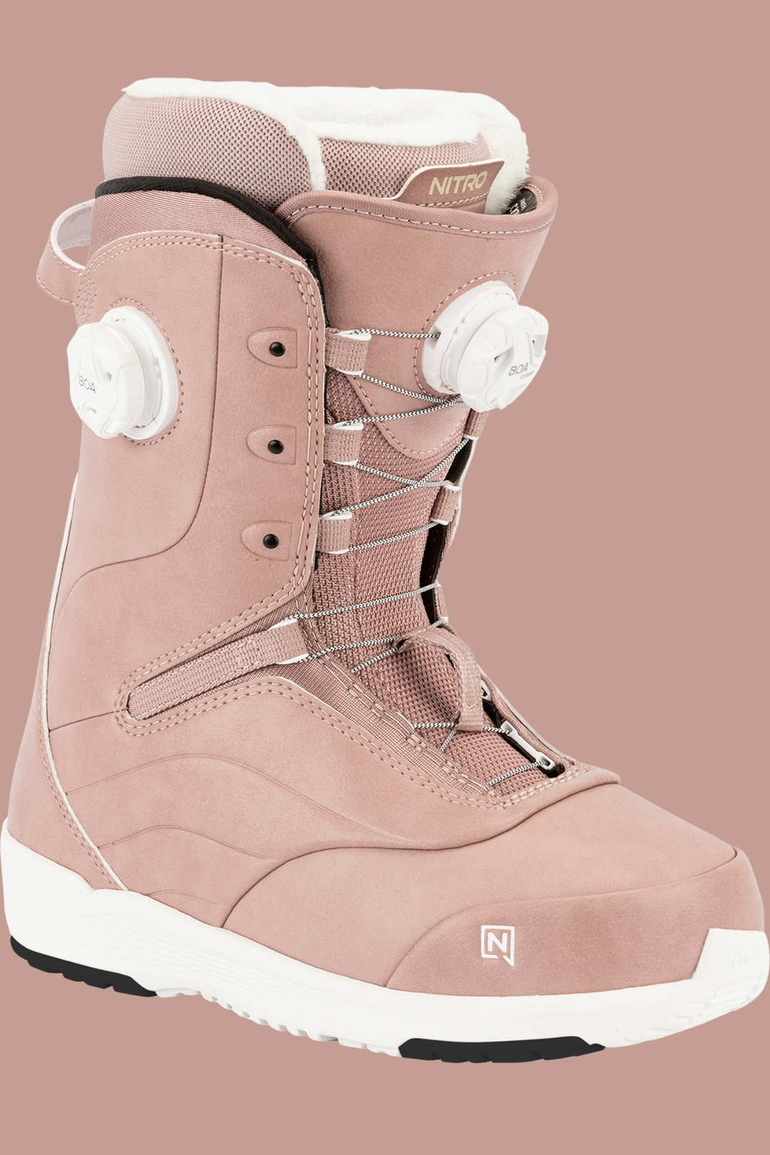 nitro crown womens snowboard boots TLS level fit and response you demand with the comfort you dream about Nitro Crown BOA Snowboard Boot