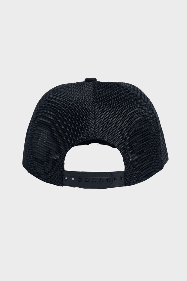 TWILL 6 PANEL TRUCKER BLACK