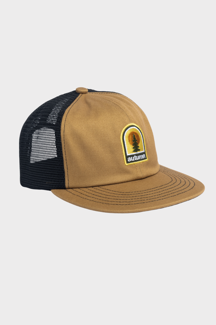 TWILL 6 PANEL TRUCKER BLACK