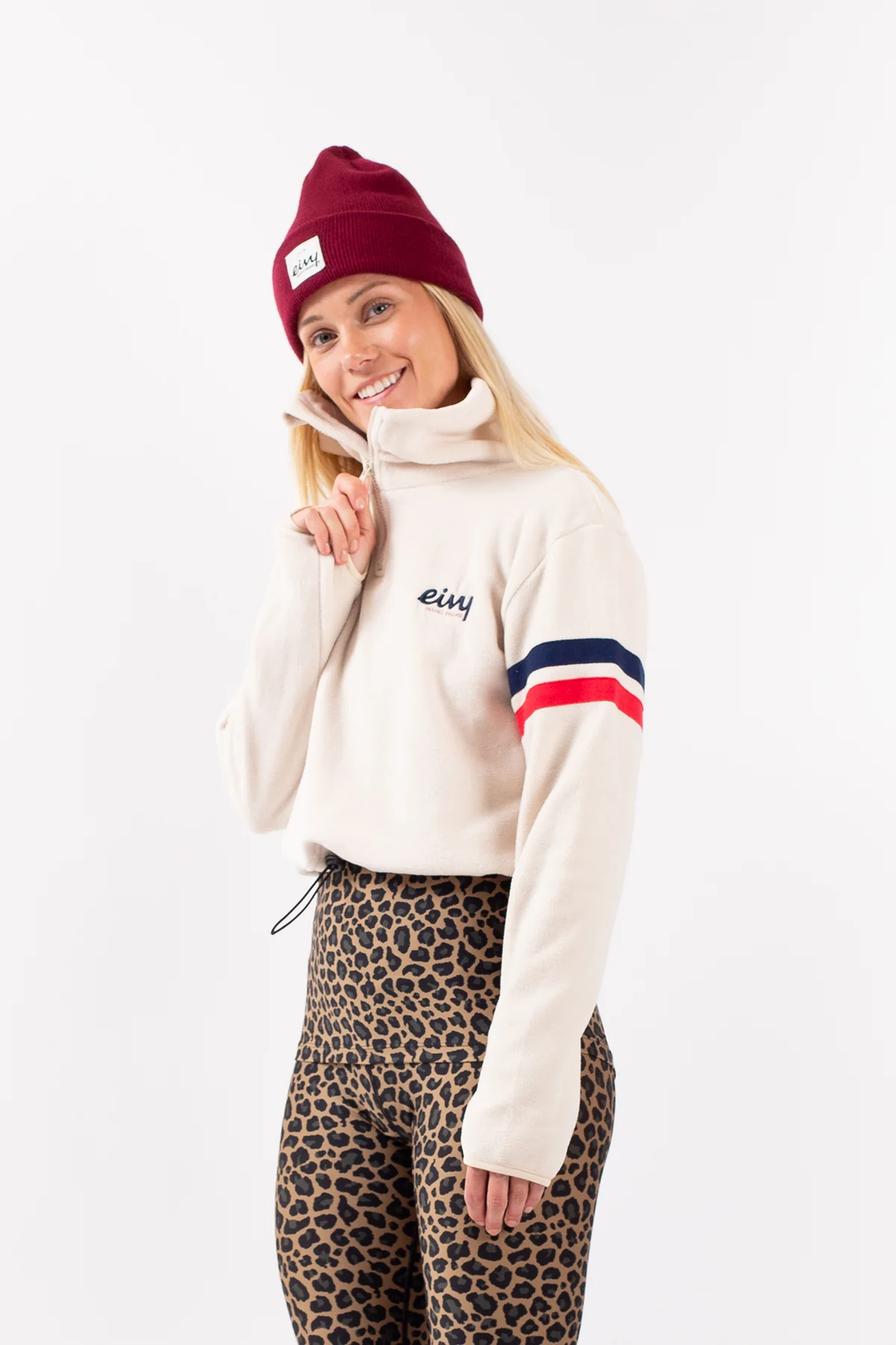 PEG ZIP CROPPED FLEECE