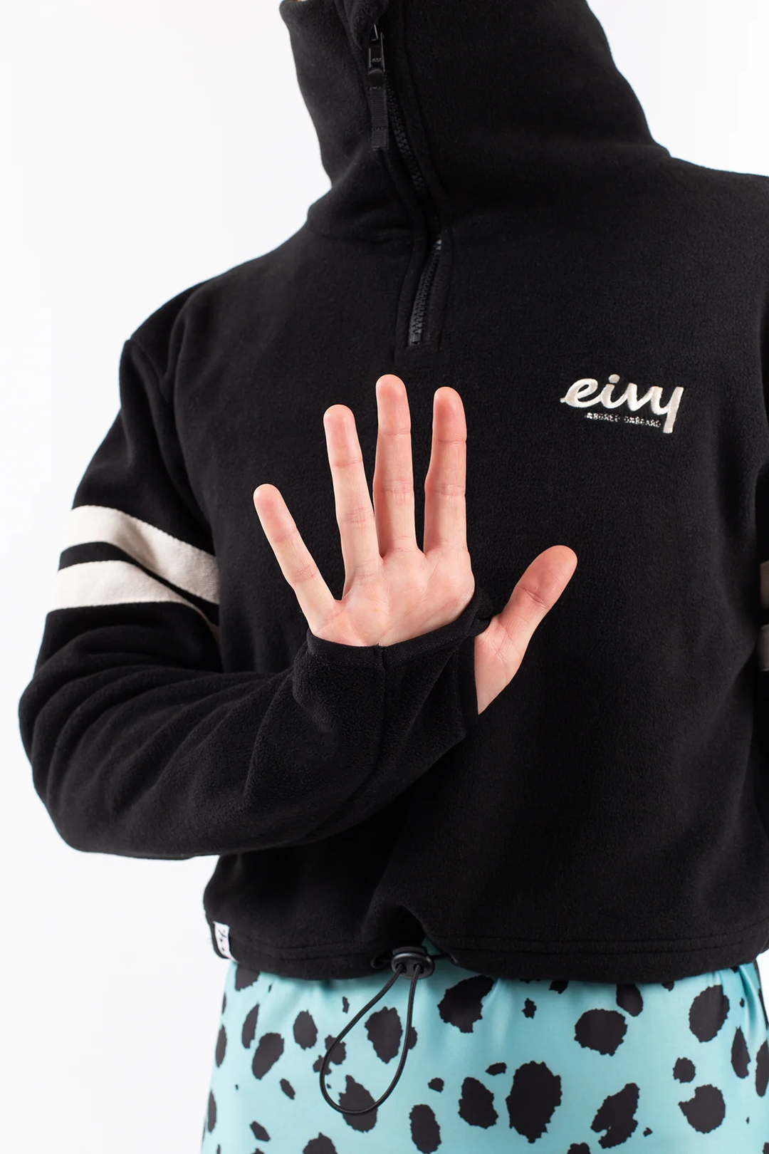 PEG ZIP CROPPED FLEECE