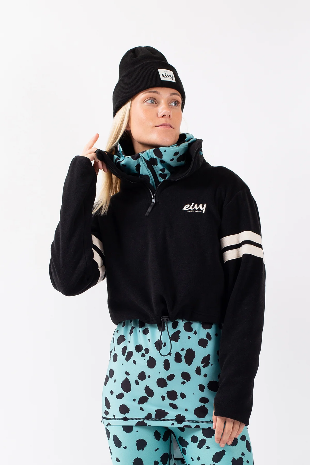 PEG ZIP CROPPED FLEECE