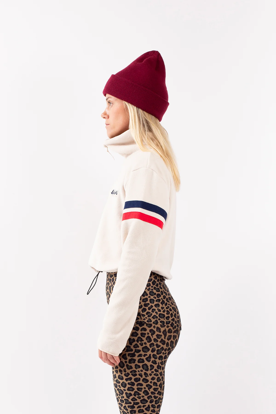 PEG ZIP CROPPED FLEECE