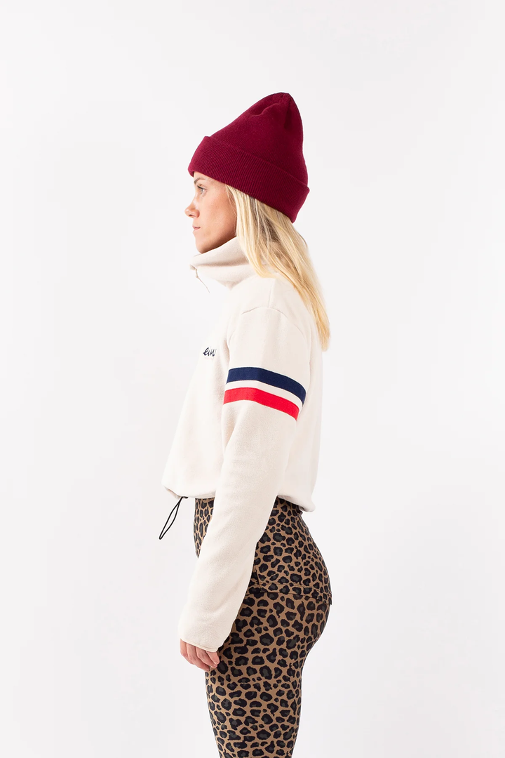 PEG ZIP CROPPED FLEECE