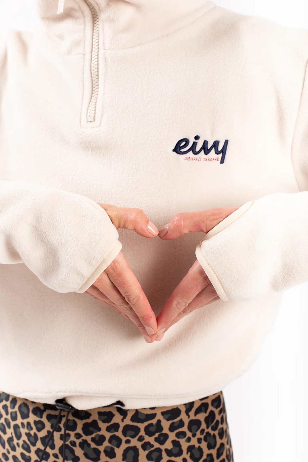 PEG ZIP CROPPED FLEECE