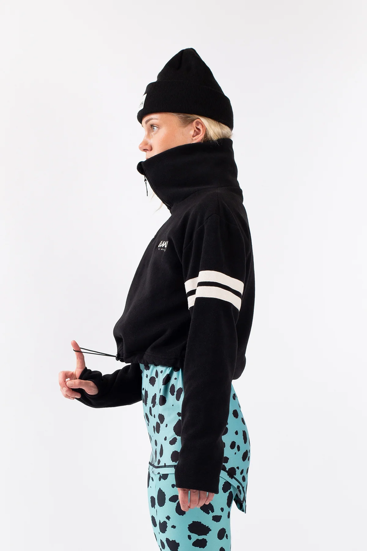 PEG ZIP CROPPED FLEECE