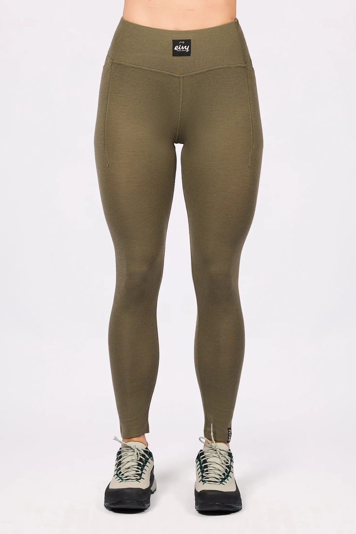 POCKET MERINO WOOL RIB TIGHTS